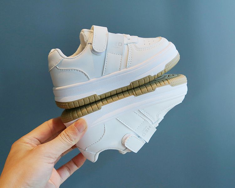 Children's White Sneakers Spring Autumn Girl's Sports Shoes Anti-Slip Lightweight Boy's Skateboarding Shoes Soft Soles Baby Casual Shoes Kids Shoes Boys' Shoes
