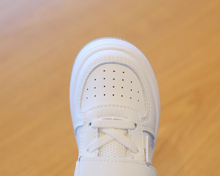 Children's White Sneakers Spring Autumn Girl's Sports Shoes Anti-Slip Lightweight Boy's Skateboarding Shoes Soft Soles Baby Casual Shoes Kids Shoes Boys' Shoes