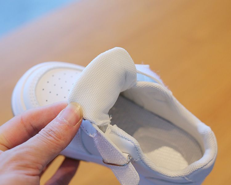 Children's White Sneakers Spring Autumn Girl's Sports Shoes Anti-Slip Lightweight Boy's Skateboarding Shoes Soft Soles Baby Casual Shoes Kids Shoes Boys' Shoes