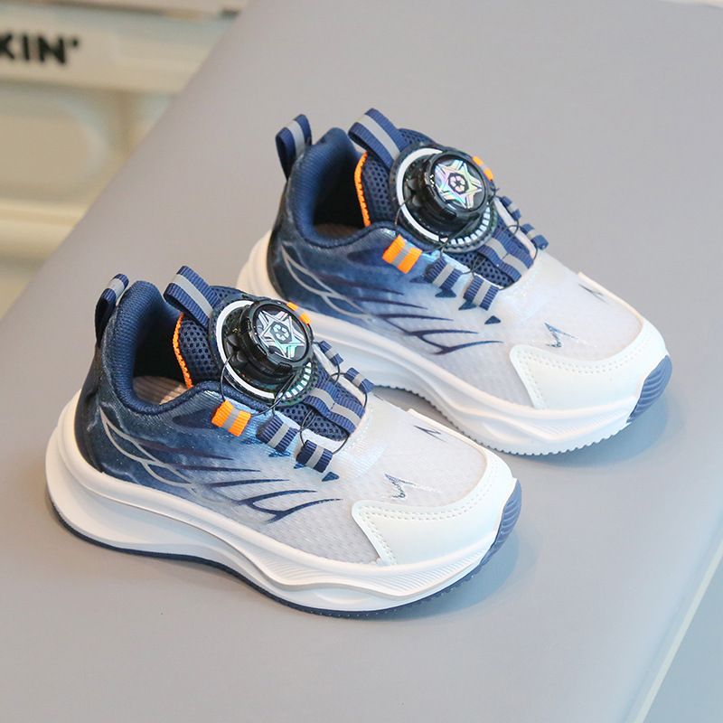 Children 'S Shoe Fashion Children's Sports Shoes Spring Autumn Boys' Casual Shoes Rotating Button Girls' Running Shoes Soft Sole Baby Mesh Sneakers Kids Shoes Boys' Shoes