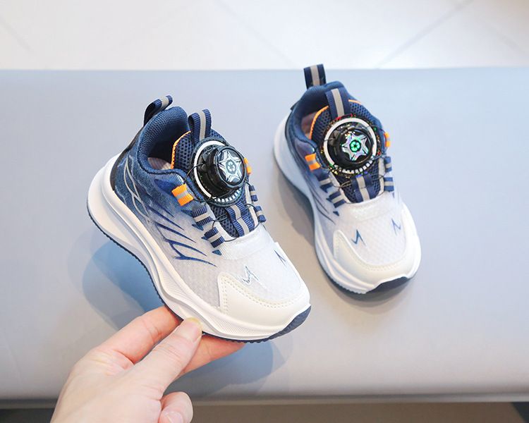 Children 'S Shoe Fashion Children's Sports Shoes Spring Autumn Boys' Casual Shoes Rotating Button Girls' Running Shoes Soft Sole Baby Mesh Sneakers Kids Shoes Boys' Shoes