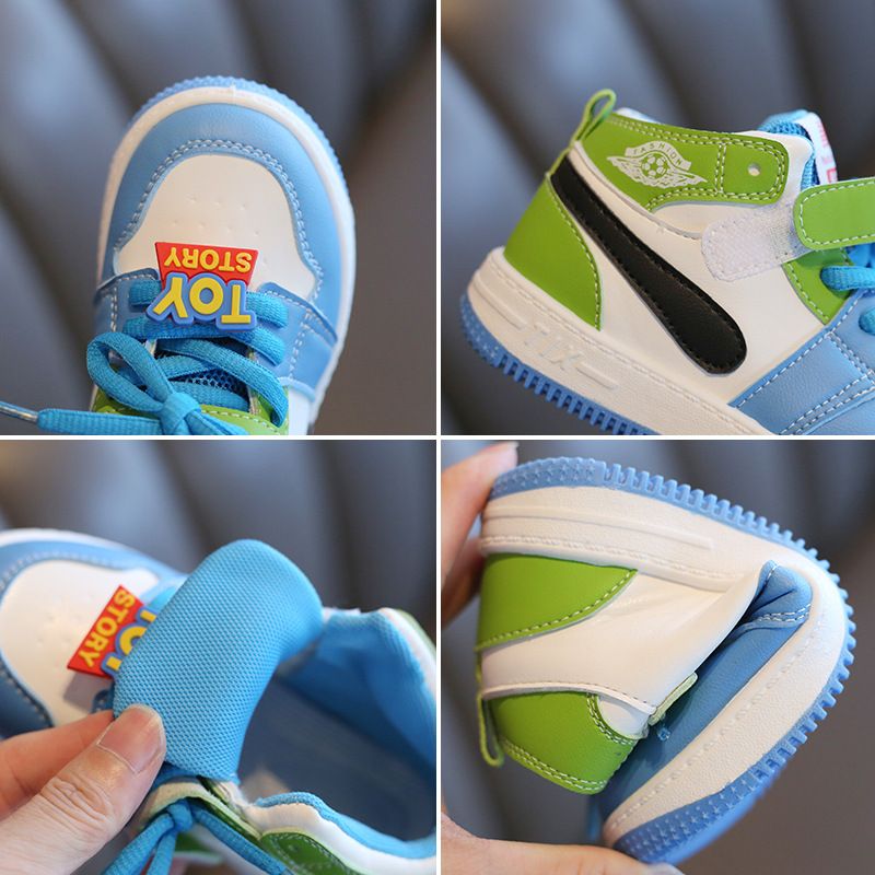 Children's Sports Shoes Spring Autumn Boys Casual Board Shoes High-Top Non-Slip Girls' Basketball Shoes Soft Sole Baby Shoes Kids Shoes Boys' Shoes Sneakers