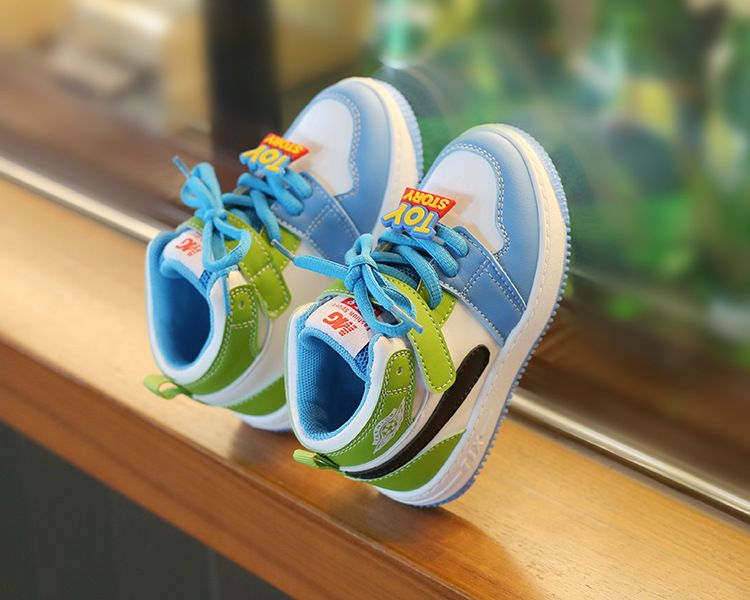 Children's Sports Shoes Spring Autumn Boys Casual Board Shoes High-Top Non-Slip Girls' Basketball Shoes Soft Sole Baby Shoes Kids Shoes Boys' Shoes Sneakers