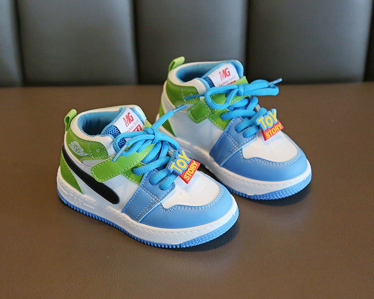 Children's Sports Shoes Spring Autumn Boys Casual Board Shoes High-Top Non-Slip Girls' Basketball Shoes Soft Sole Baby Shoes Kids Shoes Boys' Shoes Sneakers