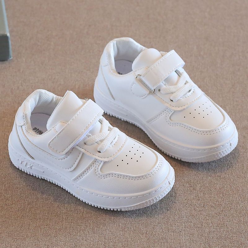 Children's White Sneakers Spring Autumn Boys' Sports Shoes School Lightweight Girls' Casual Board Shoes Soft Sole Baby Shoes Kids Shoes Boys' Shoes Sneakers