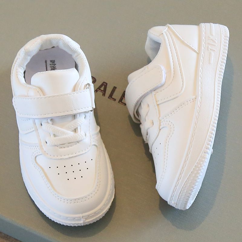Children's White Sneakers Spring Autumn Boys' Sports Shoes School Lightweight Girls' Casual Board Shoes Soft Sole Baby Shoes Kids Shoes Boys' Shoes Sneakers