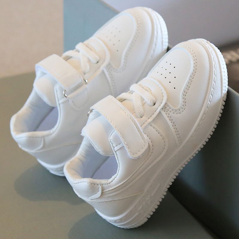 Children's White Sneakers Spring Autumn Boys' Sports Shoes School Lightweight Girls' Casual Board Shoes Soft Sole Baby Shoes Kids Shoes Boys' Shoes Sneakers