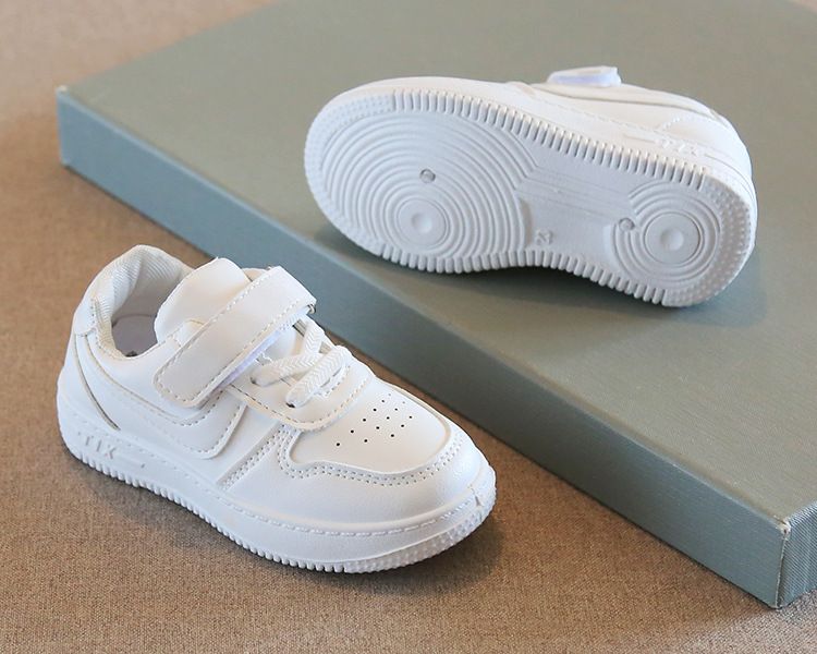 Children's White Sneakers Spring Autumn Boys' Sports Shoes School Lightweight Girls' Casual Board Shoes Soft Sole Baby Shoes Kids Shoes Boys' Shoes Sneakers