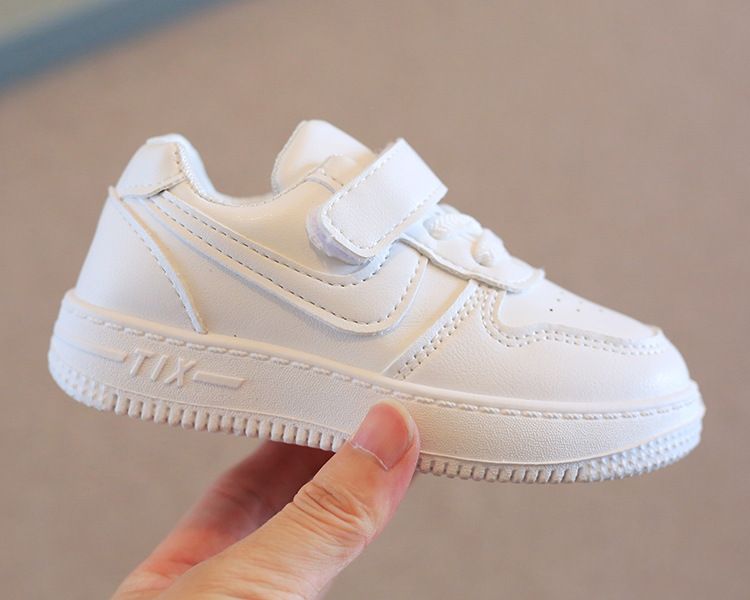 Children's White Sneakers Spring Autumn Boys' Sports Shoes School Lightweight Girls' Casual Board Shoes Soft Sole Baby Shoes Kids Shoes Boys' Shoes Sneakers