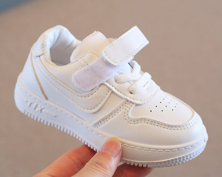 Children's White Sneakers Spring Autumn Boys' Sports Shoes School Lightweight Girls' Casual Board Shoes Soft Sole Baby Shoes Kids Shoes Boys' Shoes Sneakers
