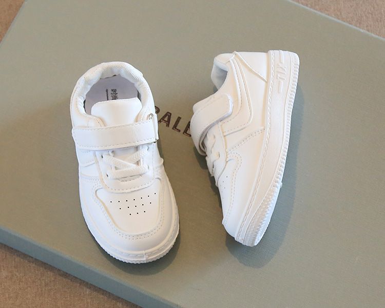 Children's White Sneakers Spring Autumn Boys' Sports Shoes School Lightweight Girls' Casual Board Shoes Soft Sole Baby Shoes Kids Shoes Boys' Shoes Sneakers