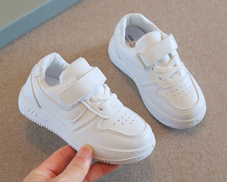 Children's White Sneakers Spring Autumn Boys' Sports Shoes School Lightweight Girls' Casual Board Shoes Soft Sole Baby Shoes Kids Shoes Boys' Shoes Sneakers