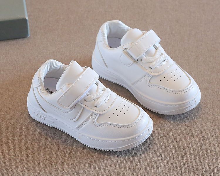 Children's White Sneakers Spring Autumn Boys' Sports Shoes School Lightweight Girls' Casual Board Shoes Soft Sole Baby Shoes Kids Shoes Boys' Shoes Sneakers