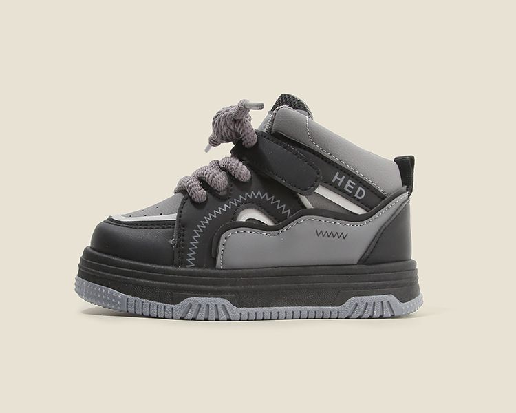 Children's Sports Shoes New Spring Autumn Boy Toddler Casual Board Shoes High-Top Girl Child Bread Shoes Soft Soles Kids Shoes Boys' Shoes Sneakers