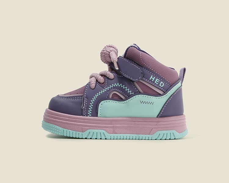 Children's Sports Shoes New Spring Autumn Boy Toddler Casual Board Shoes High-Top Girl Child Bread Shoes Soft Soles Kids Shoes Boys' Shoes Sneakers