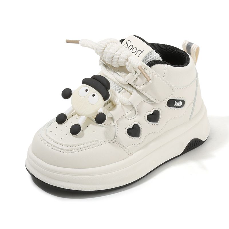 Children's Sports Shoes Spring Autumn Girl's Sneakers Cartoon High-Top Boys' Casual Board Shoes Soft Sole Baby Footwear Kids Shoes Boys' Shoes