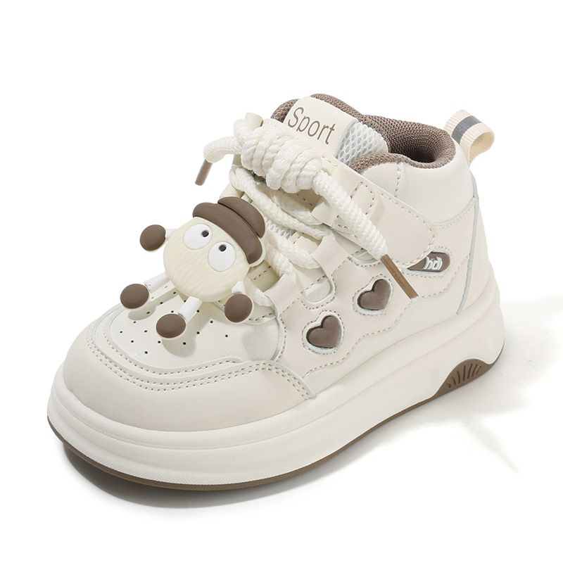 Children's Sports Shoes Spring Autumn Girl's Sneakers Cartoon High-Top Boys' Casual Board Shoes Soft Sole Baby Footwear Kids Shoes Boys' Shoes