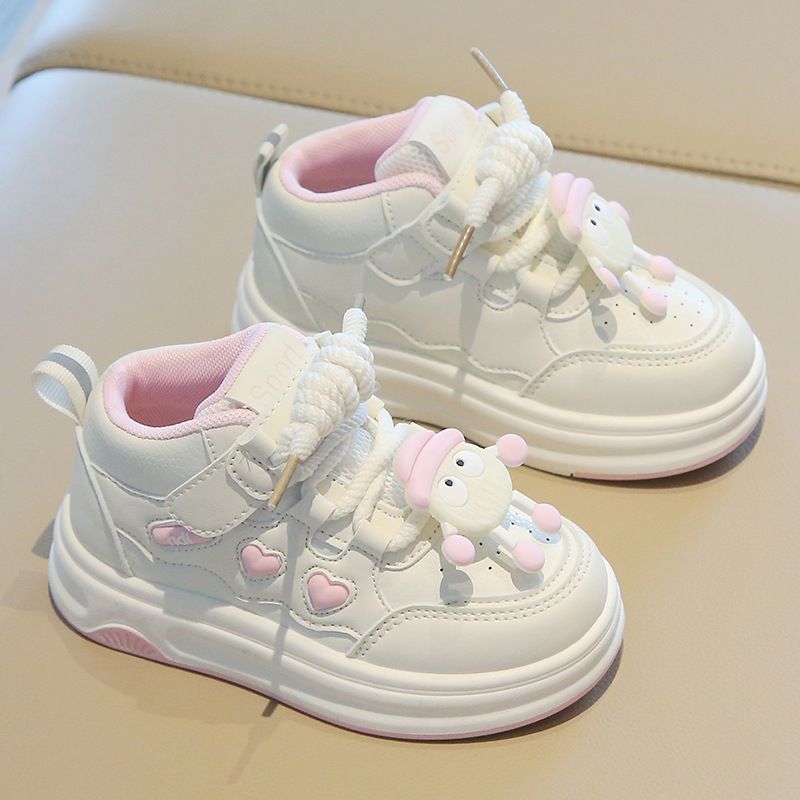 Children's Sports Shoes Spring Autumn Girl's Sneakers Cartoon High-Top Boys' Casual Board Shoes Soft Sole Baby Footwear Kids Shoes Boys' Shoes