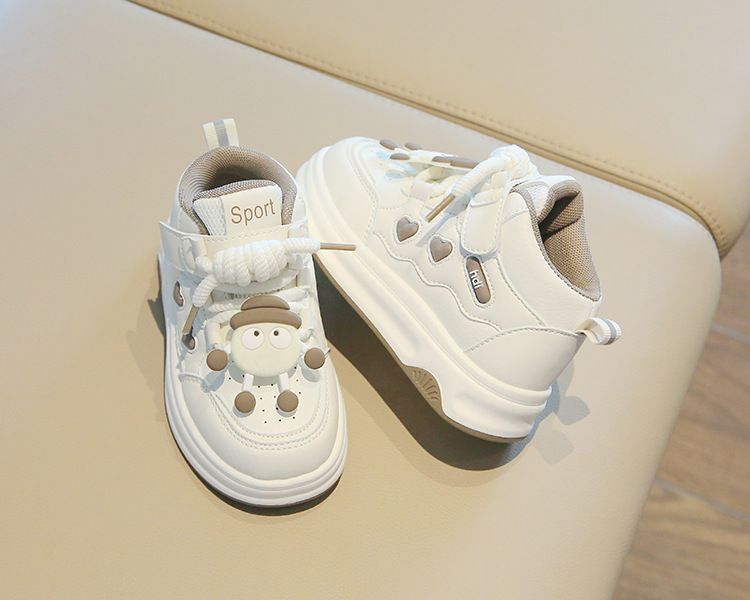 Children's Sports Shoes Spring Autumn Girl's Sneakers Cartoon High-Top Boys' Casual Board Shoes Soft Sole Baby Footwear Kids Shoes Boys' Shoes