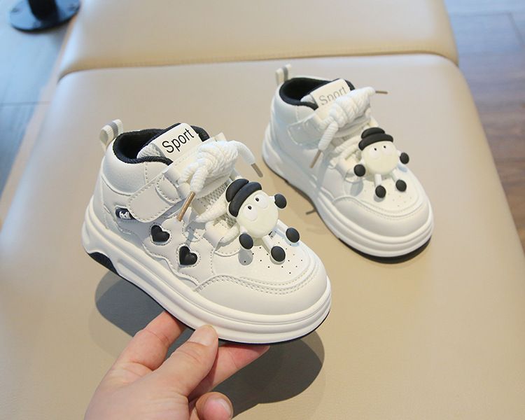 Children's Sports Shoes Spring Autumn Girl's Sneakers Cartoon High-Top Boys' Casual Board Shoes Soft Sole Baby Footwear Kids Shoes Boys' Shoes