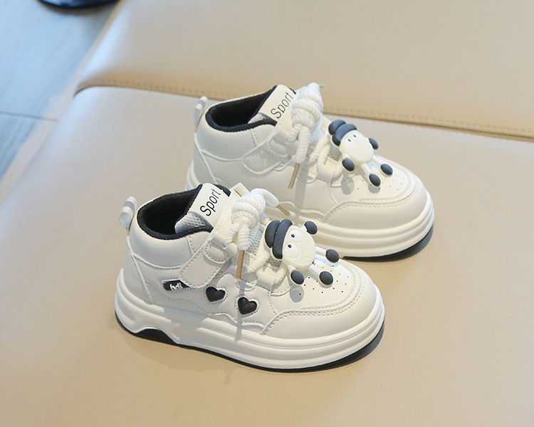 Children's Sports Shoes Spring Autumn Girl's Sneakers Cartoon High-Top Boys' Casual Board Shoes Soft Sole Baby Footwear Kids Shoes Boys' Shoes