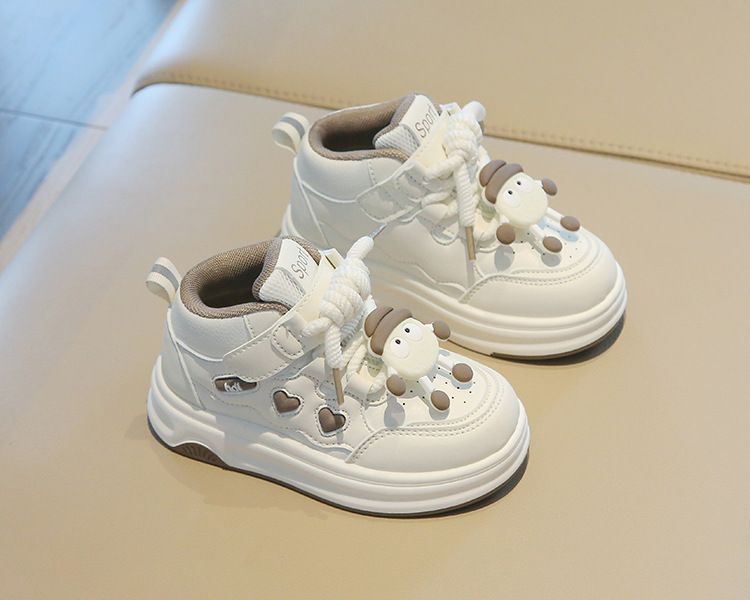 Children's Sports Shoes Spring Autumn Girl's Sneakers Cartoon High-Top Boys' Casual Board Shoes Soft Sole Baby Footwear Kids Shoes Boys' Shoes