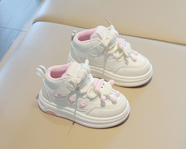 Children's Sports Shoes Spring Autumn Girl's Sneakers Cartoon High-Top Boys' Casual Board Shoes Soft Sole Baby Footwear Kids Shoes Boys' Shoes