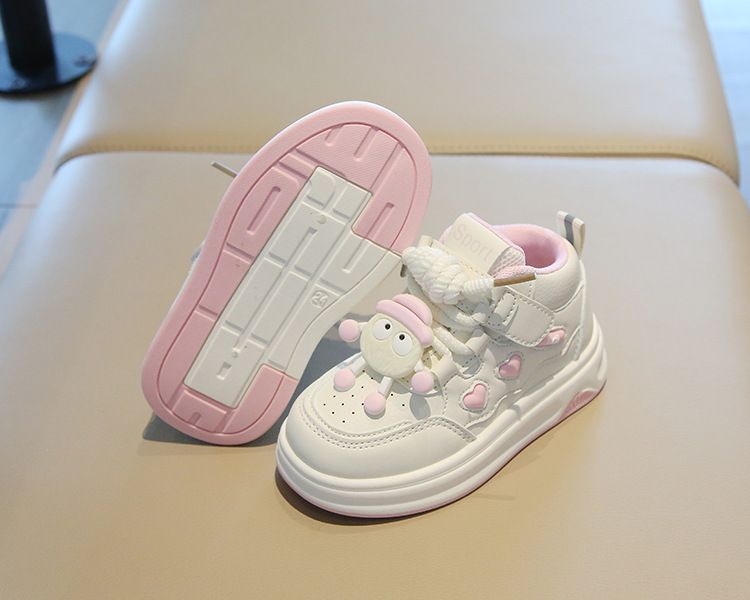 Children's Sports Shoes Spring Autumn Girl's Sneakers Cartoon High-Top Boys' Casual Board Shoes Soft Sole Baby Footwear Kids Shoes Boys' Shoes