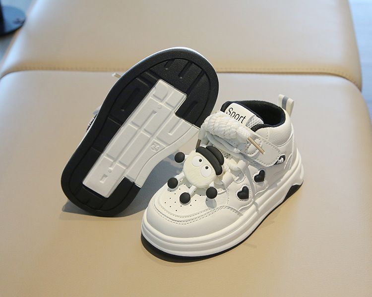 Children's Sports Shoes Spring Autumn Girl's Sneakers Cartoon High-Top Boys' Casual Board Shoes Soft Sole Baby Footwear Kids Shoes Boys' Shoes