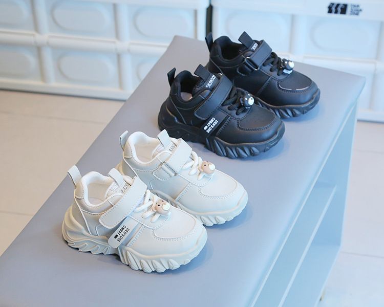 Children's Sneakers New Spring Autumn Boys' Shoes Non-Slip Girls' White Sneakers Soft Sole Baby Casual Shoes Kids Shoes Boys' Shoes Sneakers