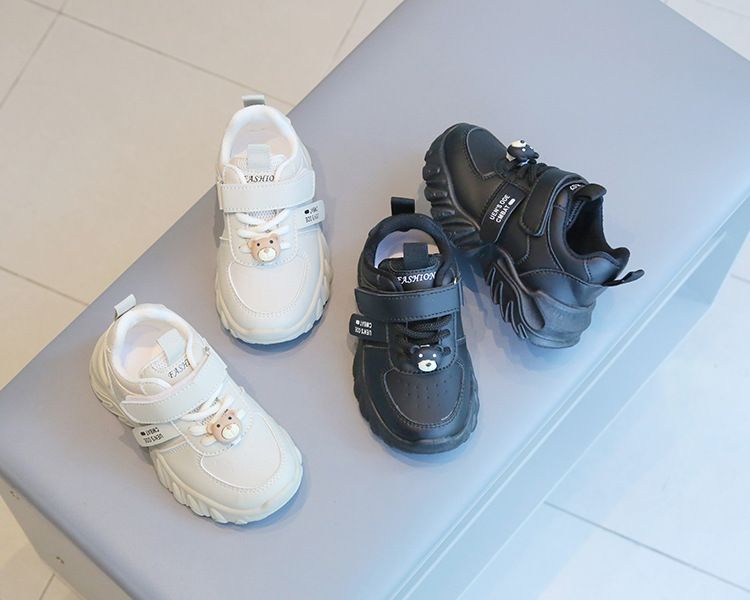 Children's Sneakers New Spring Autumn Boys' Shoes Non-Slip Girls' White Sneakers Soft Sole Baby Casual Shoes Kids Shoes Boys' Shoes Sneakers