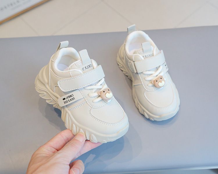 Children's Sneakers New Spring Autumn Boys' Shoes Non-Slip Girls' White Sneakers Soft Sole Baby Casual Shoes Kids Shoes Boys' Shoes Sneakers