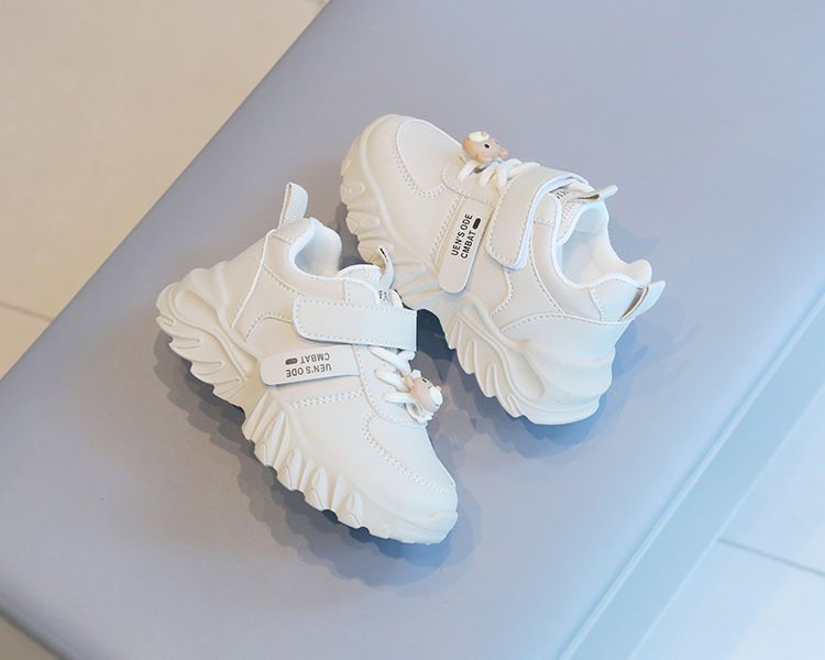 Children's Sneakers New Spring Autumn Boys' Shoes Non-Slip Girls' White Sneakers Soft Sole Baby Casual Shoes Kids Shoes Boys' Shoes Sneakers