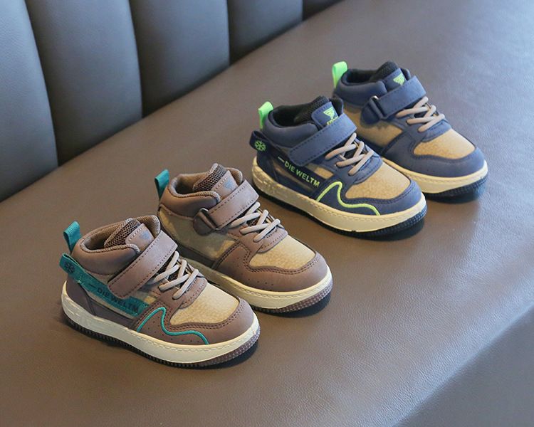 Children's Sports Shoes Autumn Winter New Unisex Casual High-Top Sneakers for Kids Soft Sole Baby Shoes Kids Shoes Boys' Shoes Sneakers