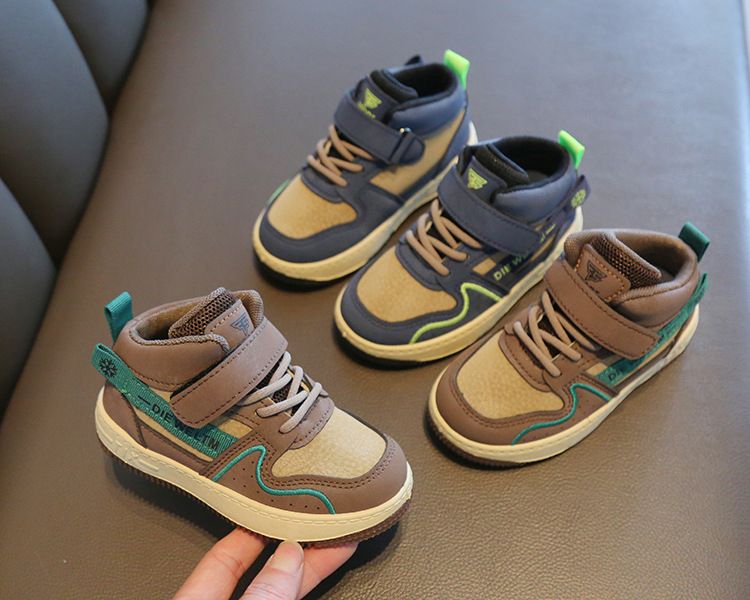 Children's Sports Shoes Autumn Winter New Unisex Casual High-Top Sneakers for Kids Soft Sole Baby Shoes Kids Shoes Boys' Shoes Sneakers