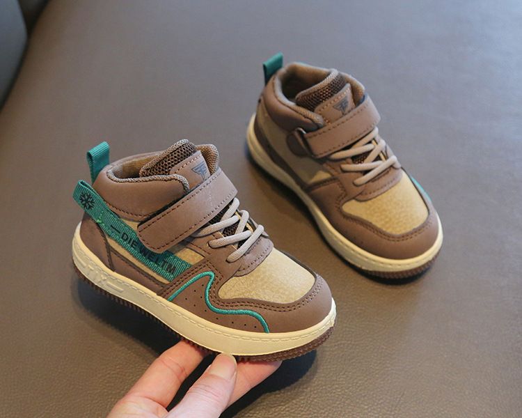 Children's Sports Shoes Autumn Winter New Unisex Casual High-Top Sneakers for Kids Soft Sole Baby Shoes Kids Shoes Boys' Shoes Sneakers