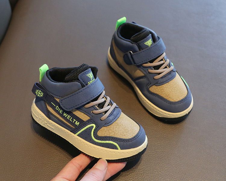 Children's Sports Shoes Autumn Winter New Unisex Casual High-Top Sneakers for Kids Soft Sole Baby Shoes Kids Shoes Boys' Shoes Sneakers