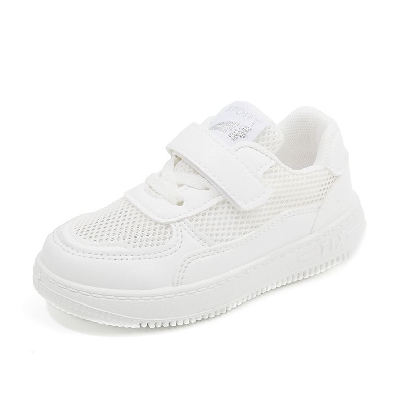 Children's White Sneakers Hollow-Out Summer Style Unisex Kids' Athletic Shoes Breathable Casual Mesh Board Shoes Baby Shoes Kids Shoes Boys' Shoes Sandals