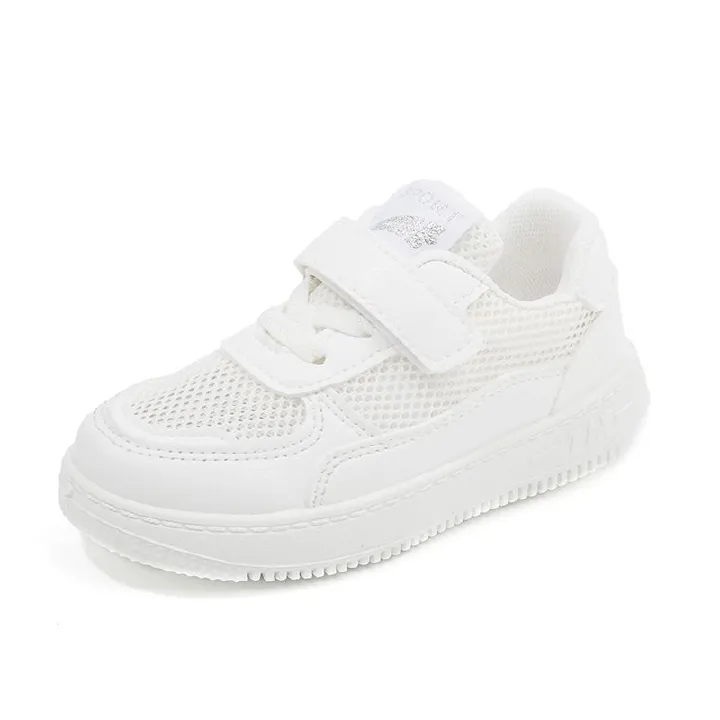 Children's White Sneakers Hollow-Out Summer Style Unisex Kids' Athletic Shoes Breathable Casual Mesh Board Shoes Baby Shoes Kids Shoes Boys' Shoes Sandals