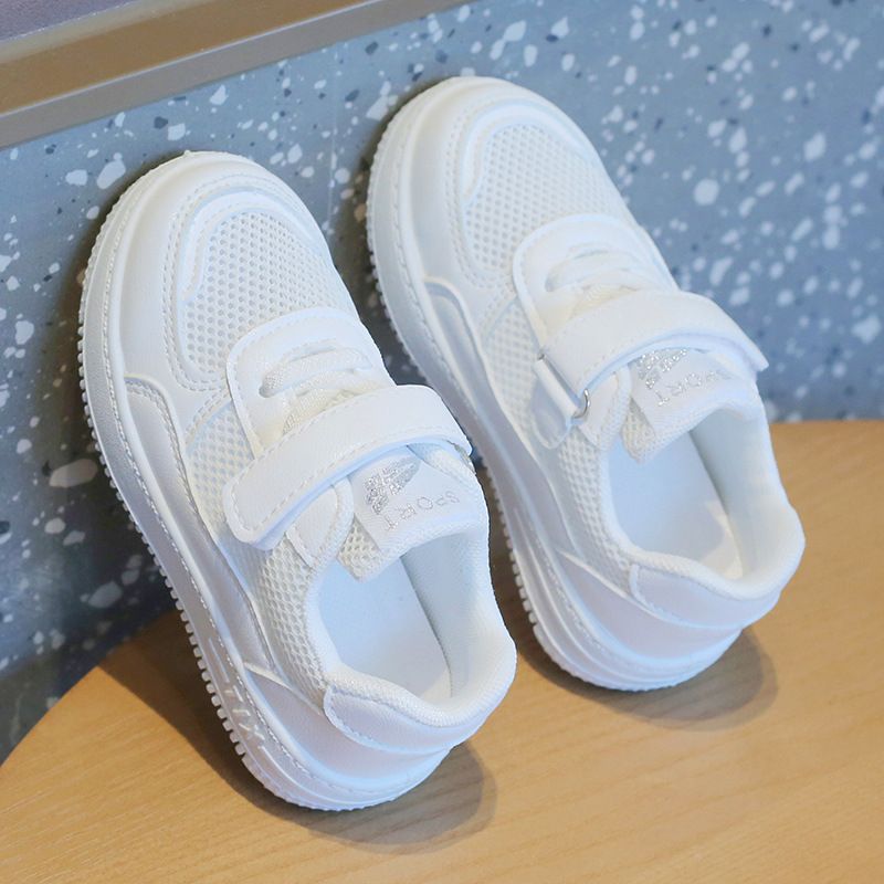Children's White Sneakers Hollow-Out Summer Style Unisex Kids' Athletic Shoes Breathable Casual Mesh Board Shoes Baby Shoes Kids Shoes Boys' Shoes Sandals