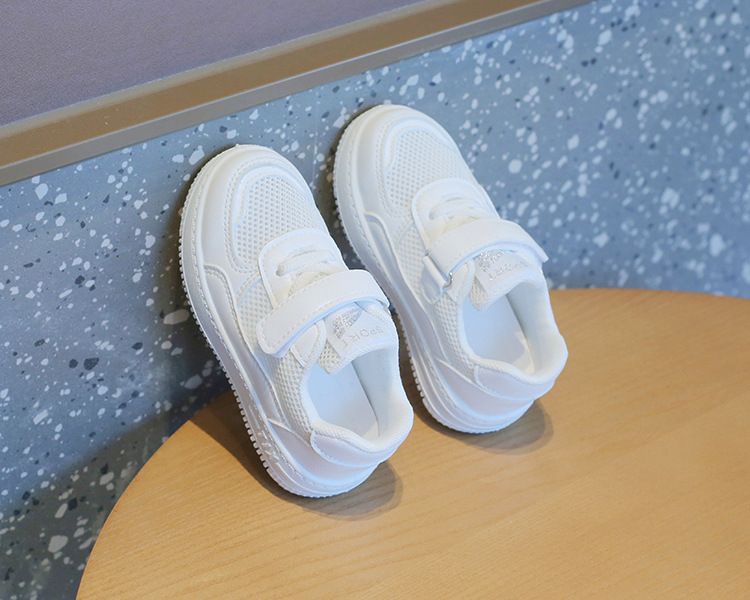 Children's White Sneakers Hollow-Out Summer Style Unisex Kids' Athletic Shoes Breathable Casual Mesh Board Shoes Baby Shoes Kids Shoes Boys' Shoes Sandals