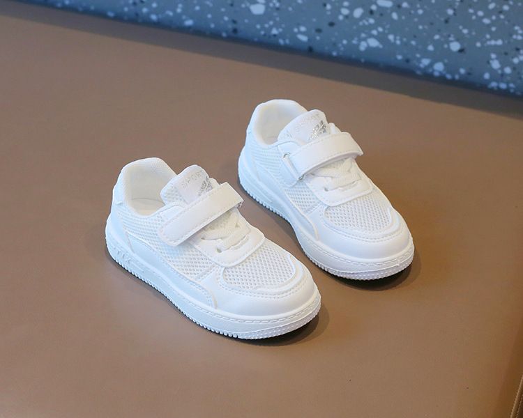 Children's White Sneakers Hollow-Out Summer Style Unisex Kids' Athletic Shoes Breathable Casual Mesh Board Shoes Baby Shoes Kids Shoes Boys' Shoes Sandals