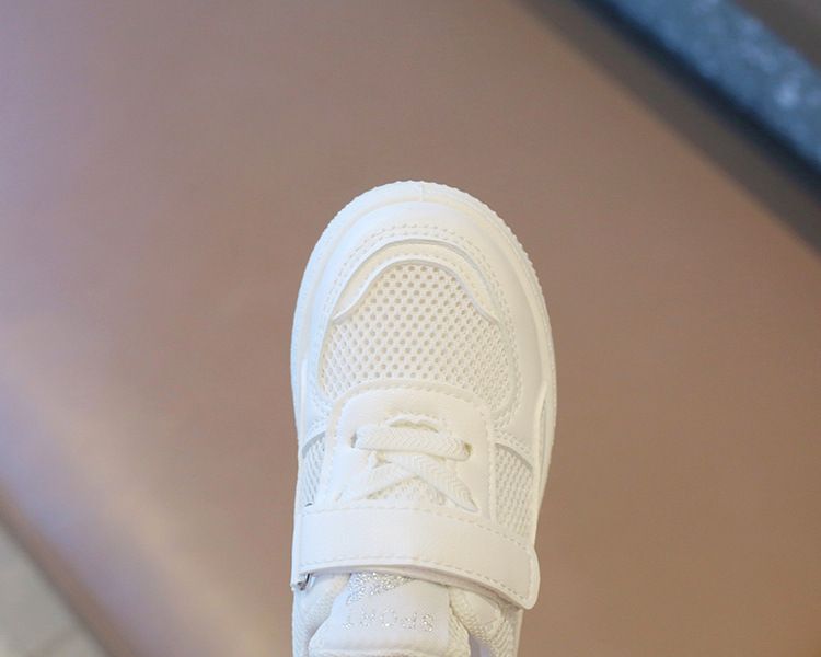 Children's White Sneakers Hollow-Out Summer Style Unisex Kids' Athletic Shoes Breathable Casual Mesh Board Shoes Baby Shoes Kids Shoes Boys' Shoes Sandals