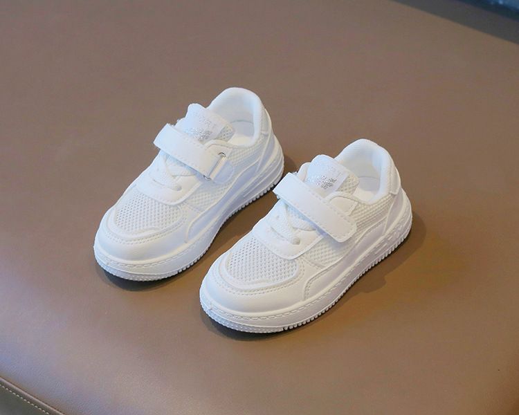 Children's White Sneakers Hollow-Out Summer Style Unisex Kids' Athletic Shoes Breathable Casual Mesh Board Shoes Baby Shoes Kids Shoes Boys' Shoes Sandals