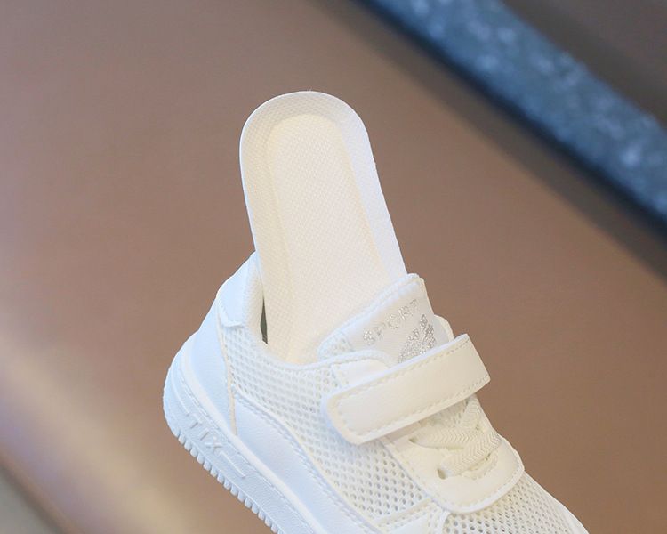 Children's White Sneakers Hollow-Out Summer Style Unisex Kids' Athletic Shoes Breathable Casual Mesh Board Shoes Baby Shoes Kids Shoes Boys' Shoes Sandals
