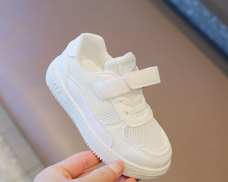 Children's White Sneakers Hollow-Out Summer Style Unisex Kids' Athletic Shoes Breathable Casual Mesh Board Shoes Baby Shoes Kids Shoes Boys' Shoes Sandals