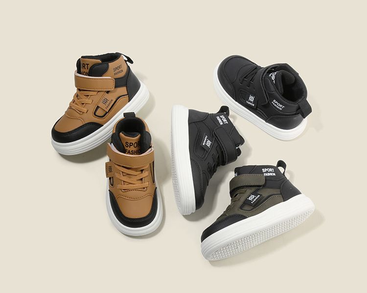 Children's Spring Autumn New Style Boys' Casual Shoes High-Top Girls' Sneakers Lightweight Soft Sole Baby Shoes Kids Shoes Boys' Shoes Sneakers