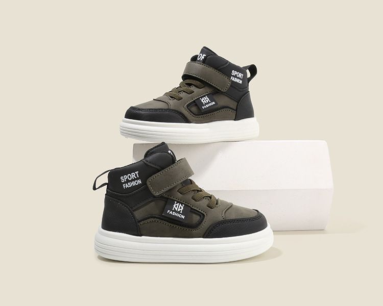 Children's Spring Autumn New Style Boys' Casual Shoes High-Top Girls' Sneakers Lightweight Soft Sole Baby Shoes Kids Shoes Boys' Shoes Sneakers