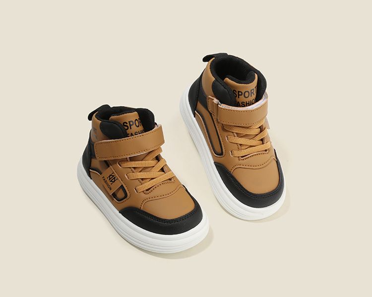 Children's Spring Autumn New Style Boys' Casual Shoes High-Top Girls' Sneakers Lightweight Soft Sole Baby Shoes Kids Shoes Boys' Shoes Sneakers