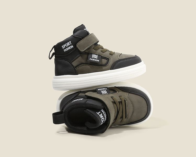 Children's Spring Autumn New Style Boys' Casual Shoes High-Top Girls' Sneakers Lightweight Soft Sole Baby Shoes Kids Shoes Boys' Shoes Sneakers